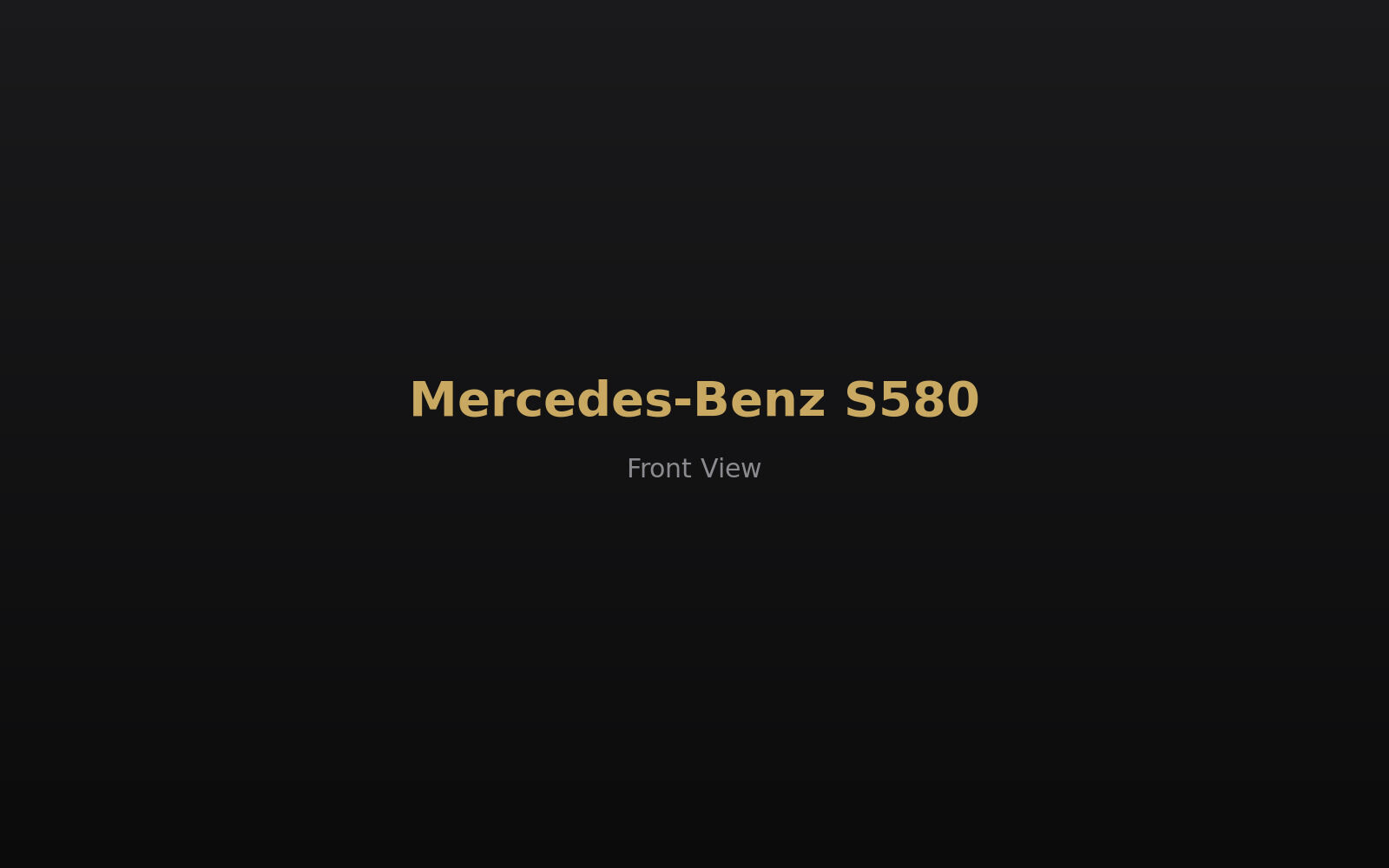 Mercedes-Benz S580 — front view