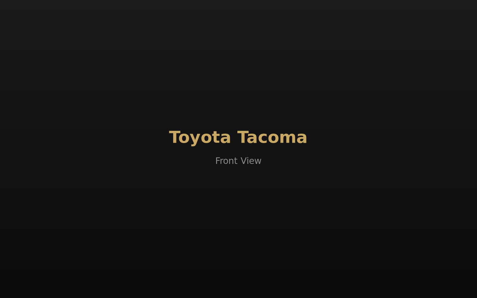 Toyota Tacoma — front view